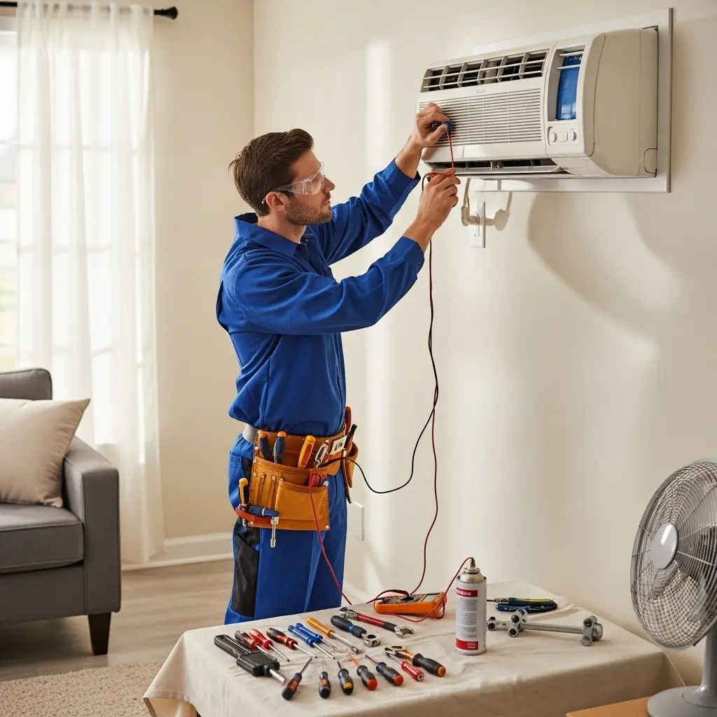 Turgutlu Fujitsu Fujitsu klima gaz dolumu ve bakım – Enerji verimliliği artırıldı. - Teknik servis örneği